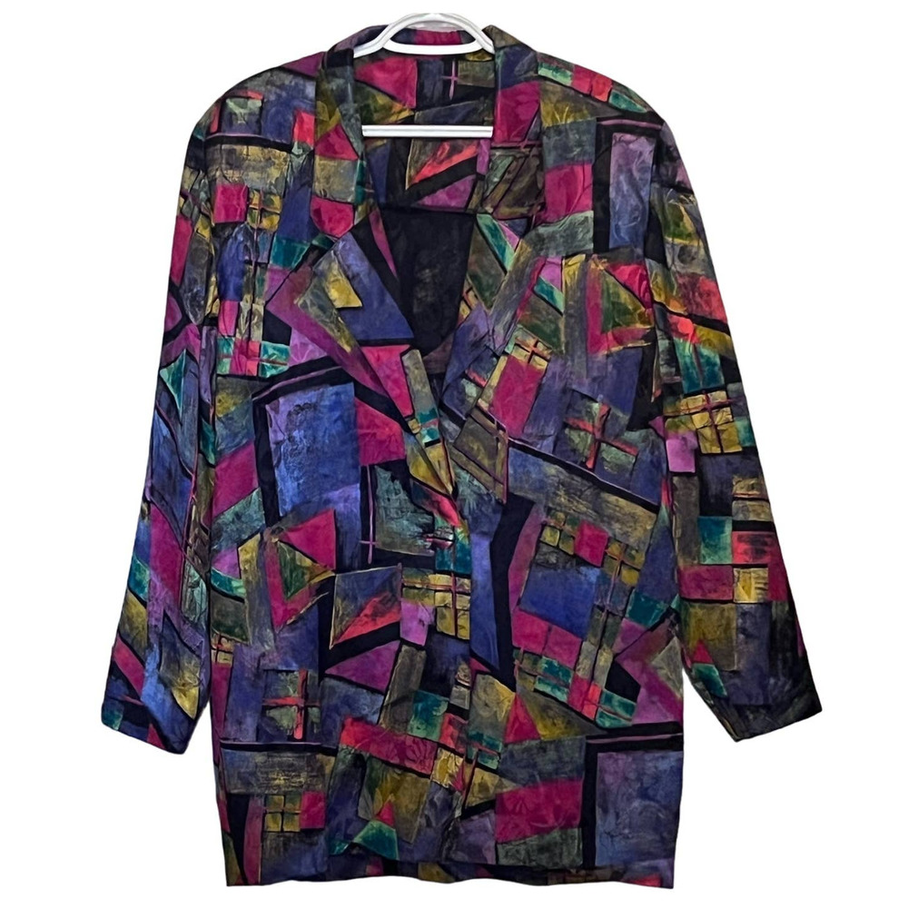 Unknown Brand Floral‎ Multicolor Women's Vintage Blazar Size Unknown ? Large